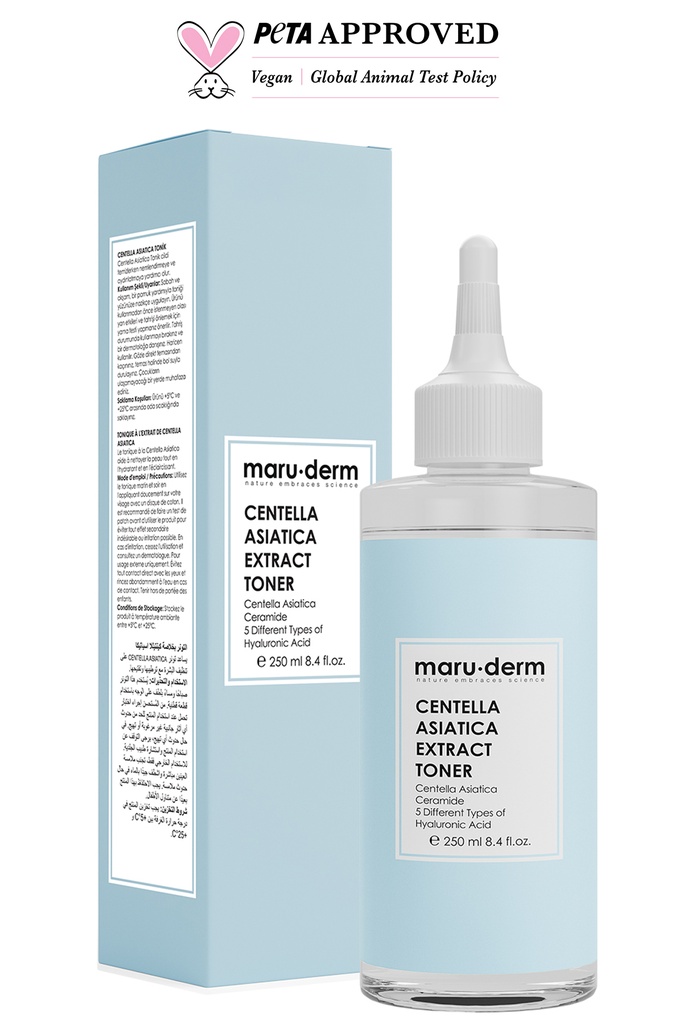 MaruDerm/ Centella Asiatica Extract Toner 250ml: تونر الوجه بخلاصة السنتيلا من ماروديرم