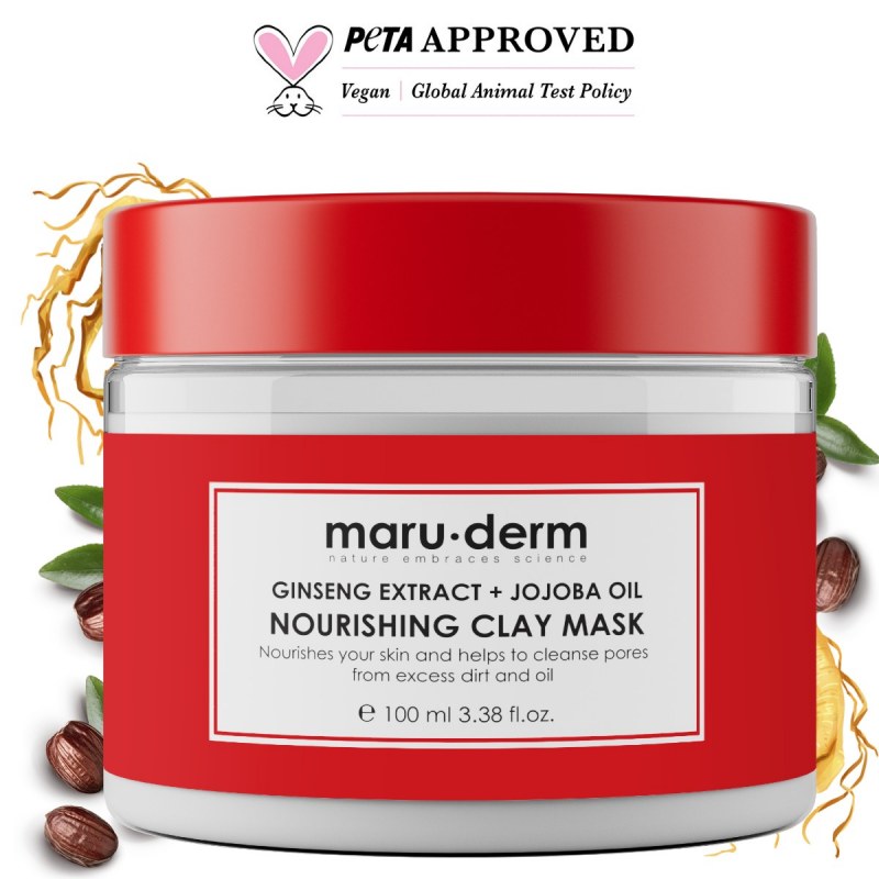 [Maru/030] MaruDerm/ Ginseng Extract + Jojoba Oil Nourishing Clay Mask /