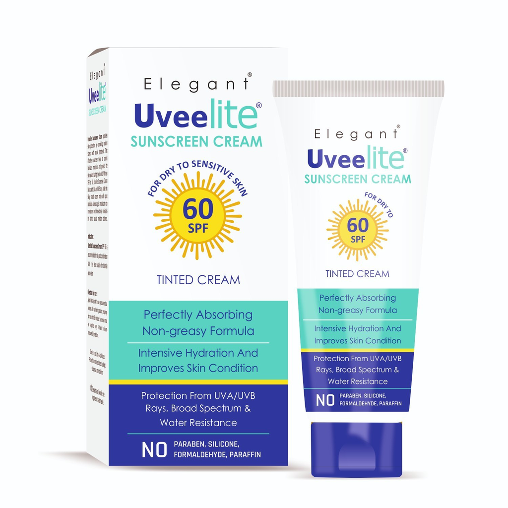 Elegant UveeLite Sunscreen Cream for Dry to Sensitive Skin / واقي شمس للبشرة الجافة و الحساسة