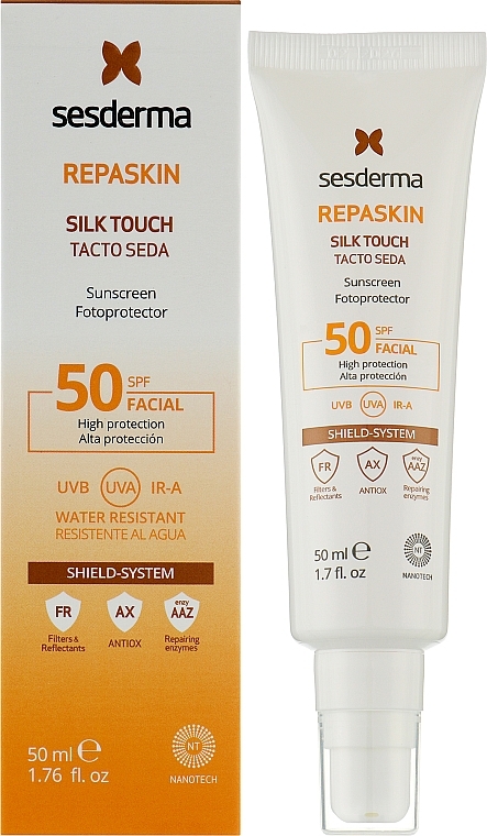 SESDERMA/ Repaskin Dry Touch SPF50+ 50ml : سيسديرما واقي شمس مات 