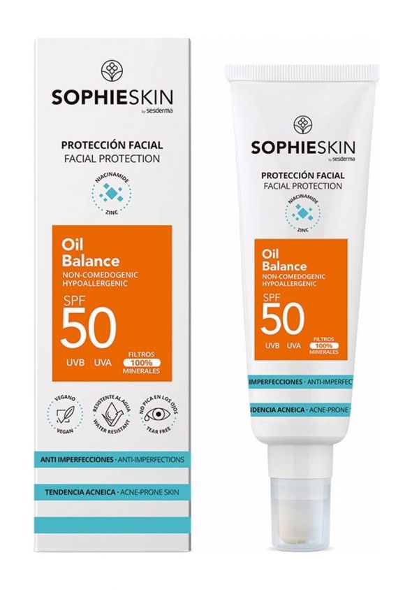 sophieskin solar facial oil balance spf50/واقي شمس من صوفي سكن موازن لدهون البشرة الدهني