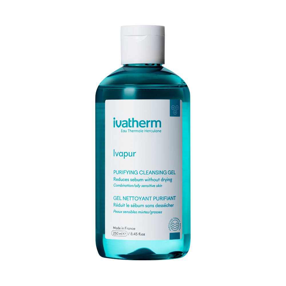 [IVA/010] IVATHERM/ Ivapur - Purifying Cleansing Gel 250 ml: غسول ايفابور للبشرة المختلطة والدهنية