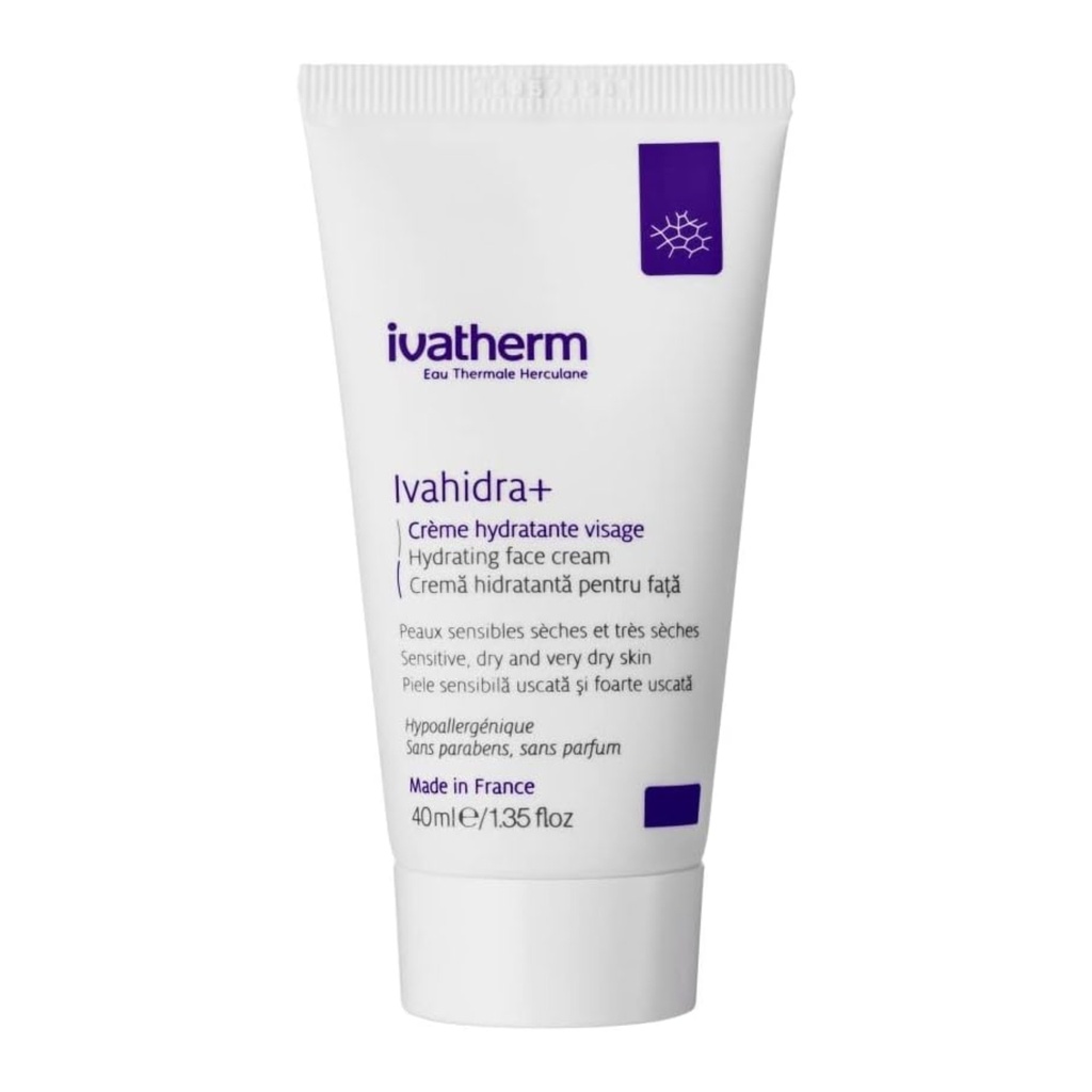 IVATHERM/ IVAHIDRA+ Hydrating Face Cream 40ml: كريم ايڤاهايدرا مرطب للوجه