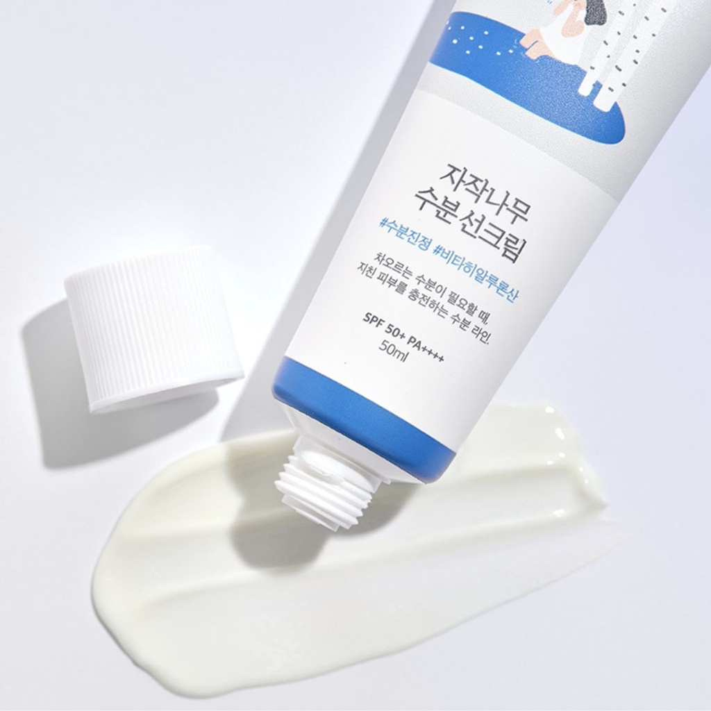ROUND LAB/ birch juice moisturizing sun cream spf50+: واقي شمس راوند لاب
