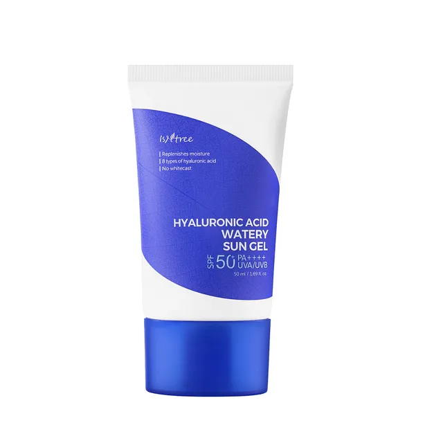 [ISN/001] ISNTREE/ Hyaluronic Acid Watery Sun Gel SPF50+ 50ml:  واقي شمس ايسن تري الكوري بالهايلرونك