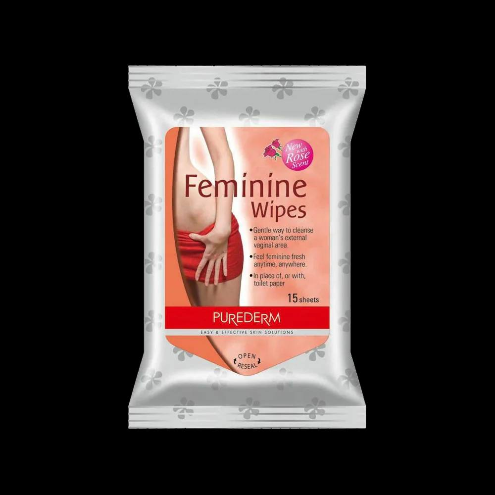 purederm feminine wipes مناديل بيور ديرم للمناطق الحساسه