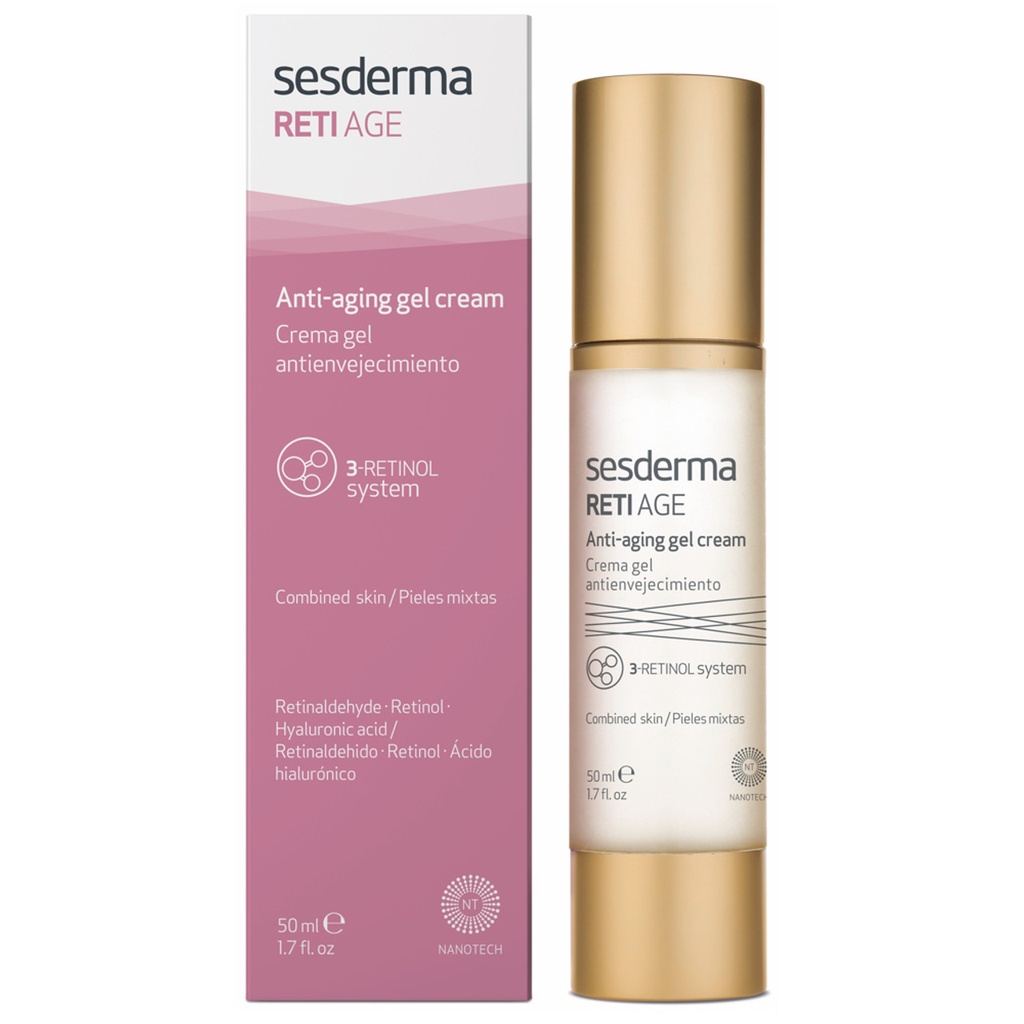 SESDERMA/ RETIAGE Anti-Ageing Gel Cream 50ml: كريم مضاد للشيخوخة بالرتنول من سسديرما