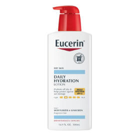 Eucerin Daily Hydration Broad Spectrum SPF 15 Body Lotion 500ml/ مرطب جسم عناية يومية للبشرة من يوسيرين مع واقي شمس