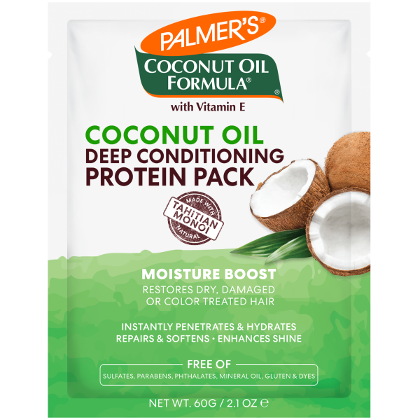 [PALM/054] PALMERS/ Protein Pack Hair Mask 60g: قناع الشعر من بالمرز بزيت جوز الهند مع حزمة البروتين