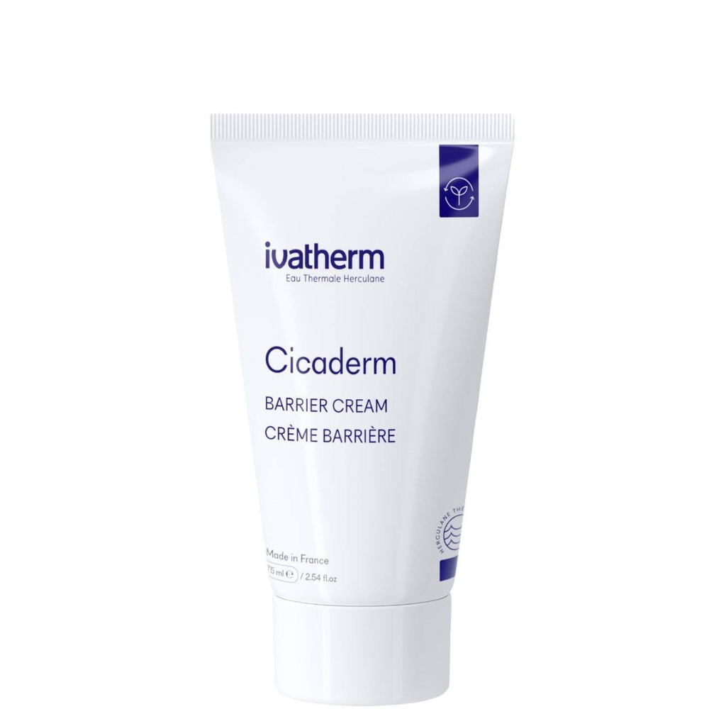 [IVA/001] IVATHERM/ Cicaderm - Barrier cream 75 ml: كريم سيكاديرم من ايفاثيرم مرمم لحاجز البشرة والحماية من مرض التهاب الجلد التلامسي