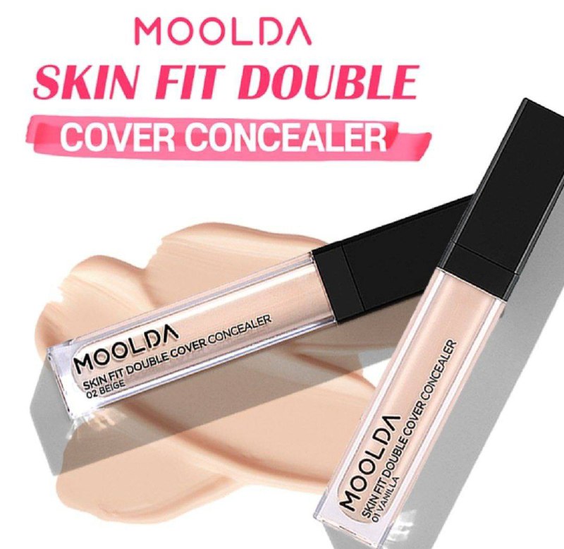 MOOLDA/ Skin Fit Double Cover Concealer:كونسيلر مولدا دبل كفر (01 Vanila)