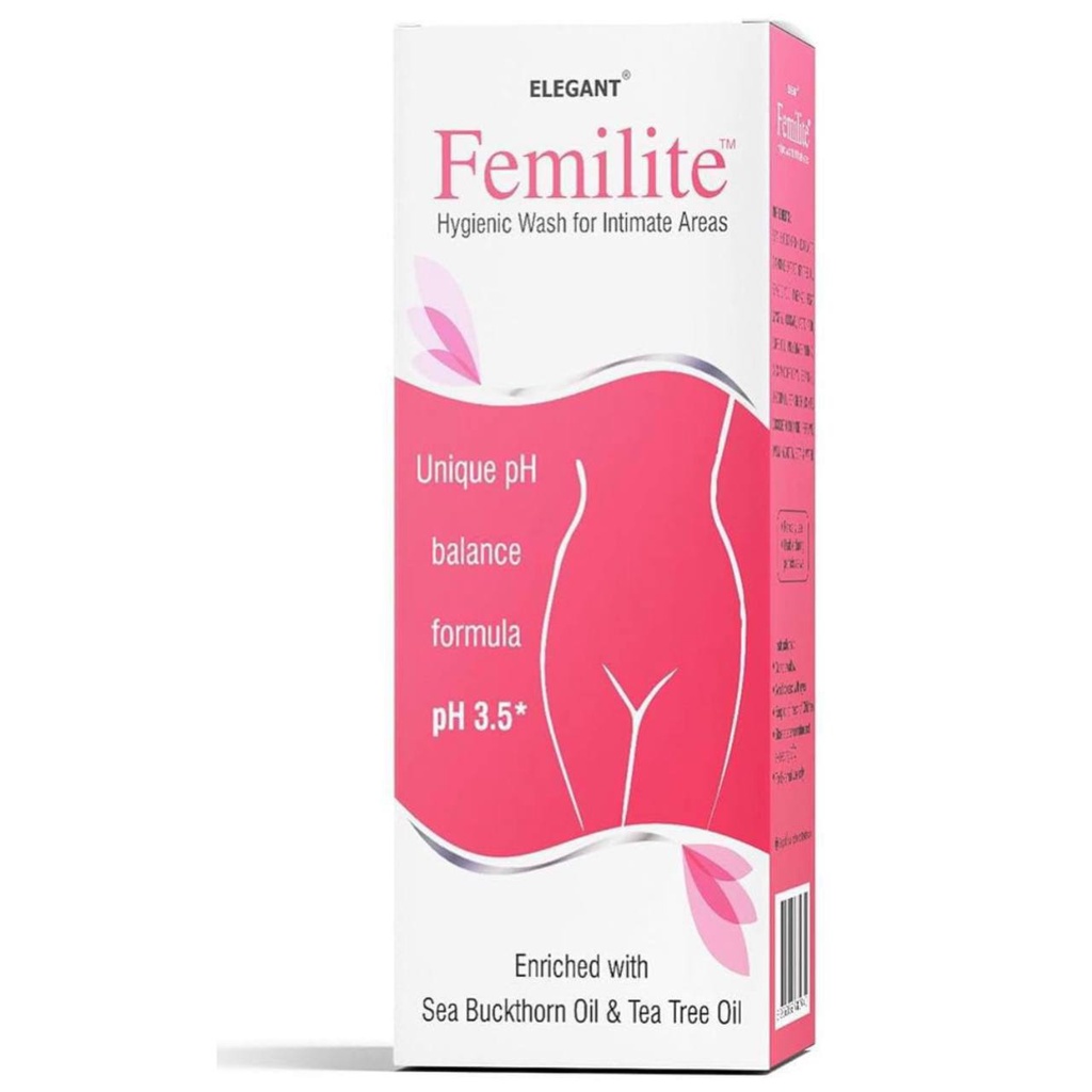 Elegant/ Femilite Whitening Daily Wash 200ml: ايليكانت غسول فيميلايت اليومي لتفتيح المنطقة الحساسة 