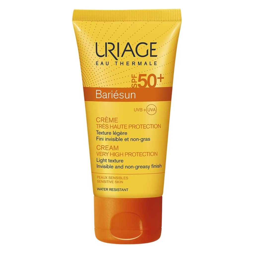 Uriage/ Bariesun Mosturizing Cream SPF50+ 50ml : يورياج باريسان واقي شمس ومرطب للبشرة 