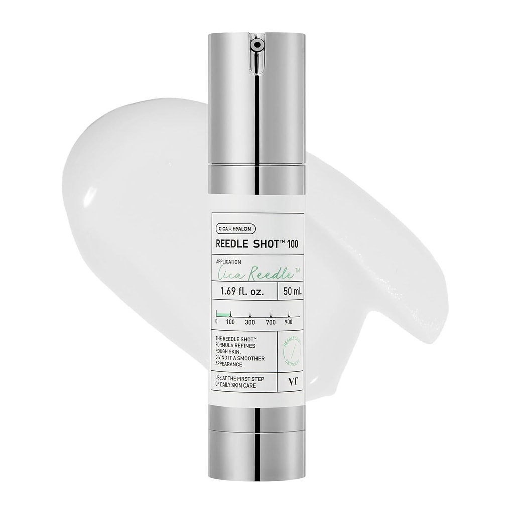 VT COSMETICS CICA + Hyalon Reedle Shot 100 Serum: سيروم سيكا وهيالون ريدل شوت