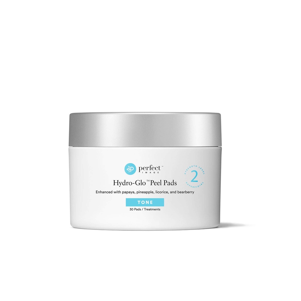 Perfect Image/ Hydro-Glo Peeling Pads Tone 30 Pads: شرائح التقشير للتفتيح ومعالجة التصبغات من بيرفكت امج