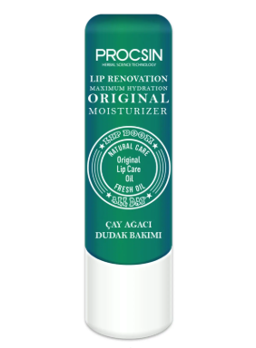 [PROC/016] PROCSIN Lip Balm Tea Tree SPF15 5.5ml/ مرطب الشفة بالفيتامينات وزبدة الشيا وشجرة الشاي من بروكسن