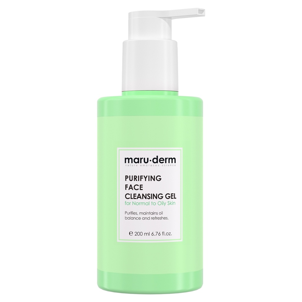 MaruDerm/ Purifying Face Cleansing Gel for Normal to Oily skin200ml:غسول ماروديرم للبشرة العادية والدهنية
