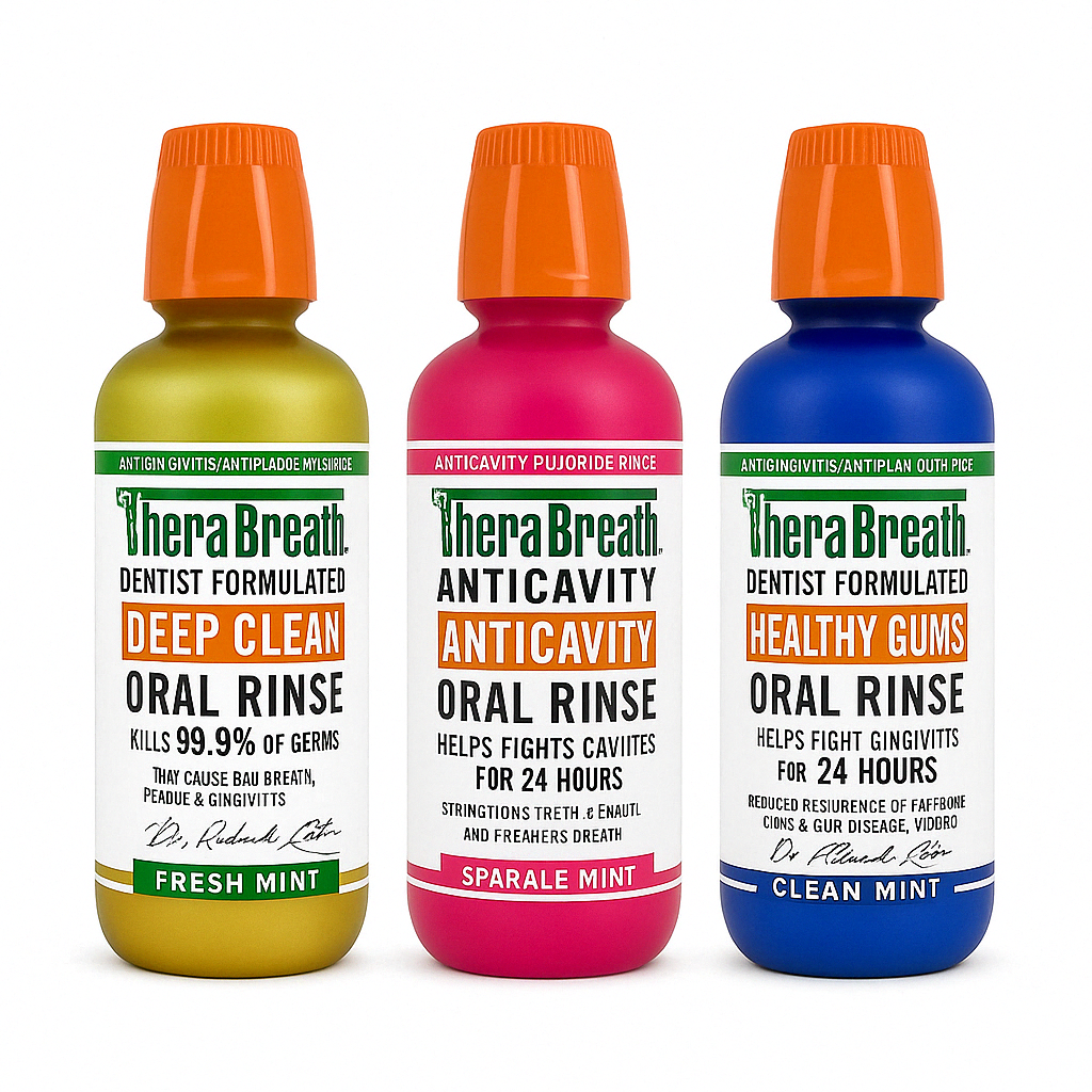TheraBreath Fresh Breath Mouthwash:غسول الفم ثيرابريث (🩷AntiCavity)