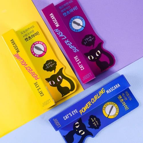 Jigott/ Cat's Eye Mascara Long Lashes: مسكارا جيكوت (💛perfect volume)