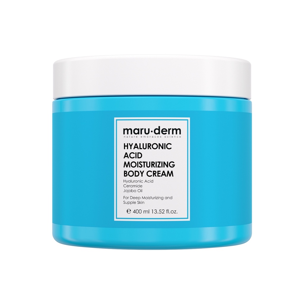 [Maru/049] Maruderm/ Hyaluronic Acid Moisturizing Body Cream 400 ml: مرطب الجسم بالهايلرونك من ماروديرم