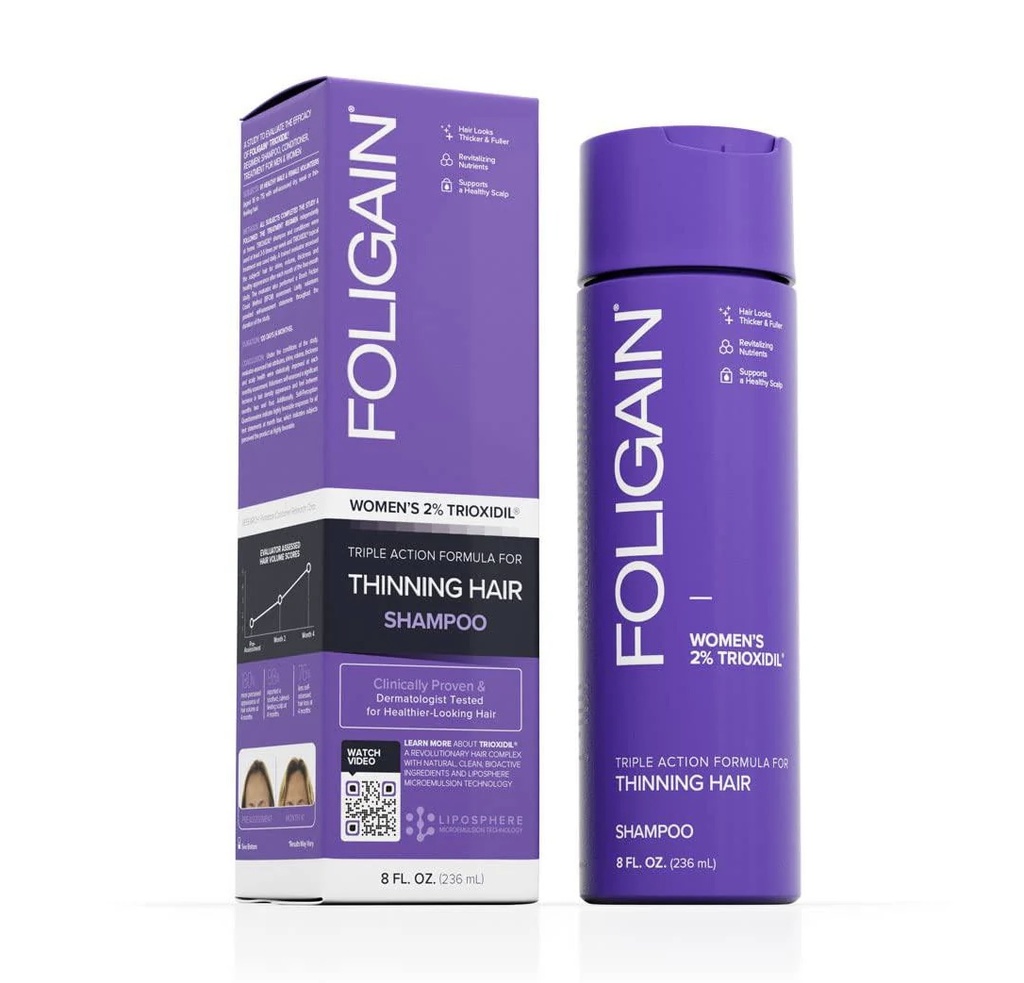 FOLIGAIN/ women conditioner 2% trioxidil 236ml: كوندشنر فروة فوليجين للنساء تركيز ٢٪؜ ترايوكسيديل لتكثيف الشعر