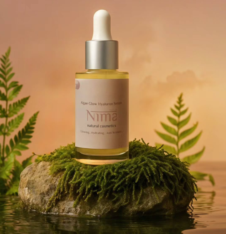 [NIMA/001] Nima/ Algae Glow Hyaluron Serum: سيروم الطحالب البحرية الطبيعي