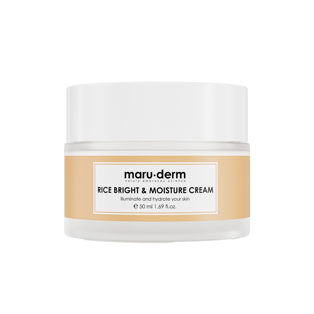 [Maru/035] MaruDerm/ Rice Bright & Moisture Cream 50ml: ماروديرم كريم مرطب ومفتح للبشرة