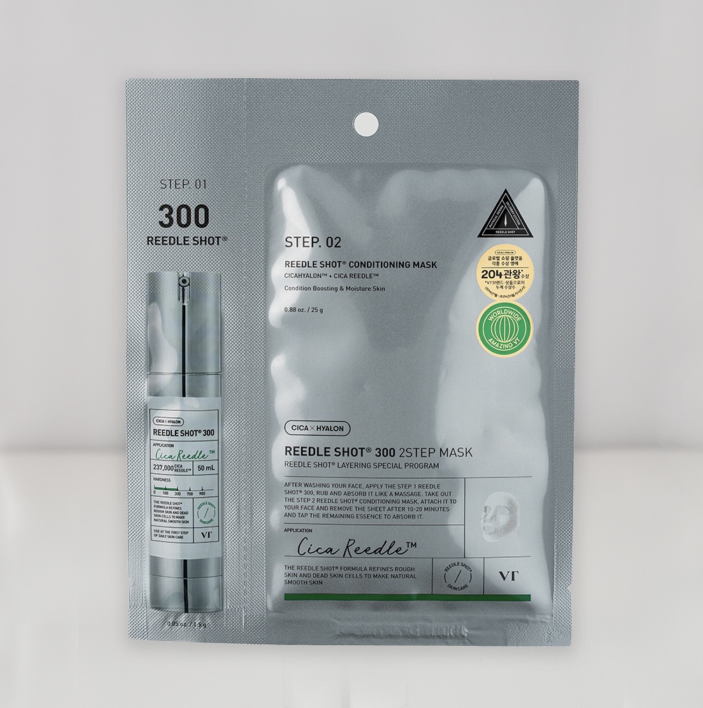 Reedle Shot 300 2 Step Mask: ماسك ريدل شوت لخطوتين لتهدئة البشرة وترطيبها العميق