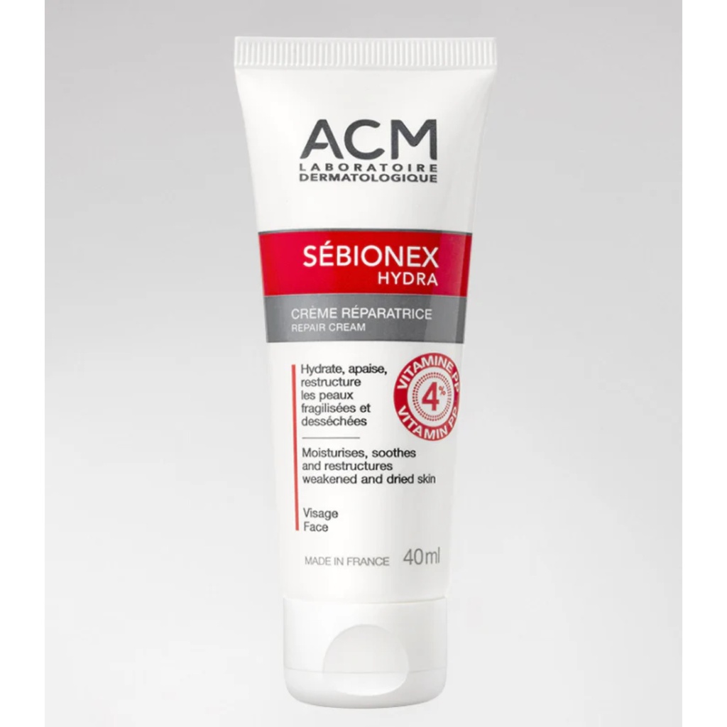 ACM/ Sébionex - HYDRA Restorative Moisturizing Cream 40ml: اي سي ام سيبيونيكس هيدرا – كريم مرطب معالج للبشرة المعرضة لحب الشباب