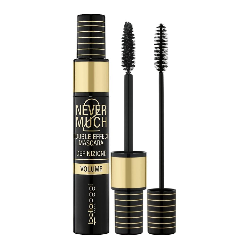 Bellaoggi/ Never 2 Much Double Effect Mascara: بيللا اوجي مسكارا ٢ في ١