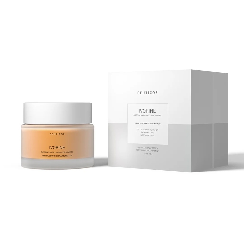 Ceuticoz/ IVORINE - Sleeping Mask 50g: سيتيكوز قناع ليلي لتفتيح البشرة وازالة التصبغات