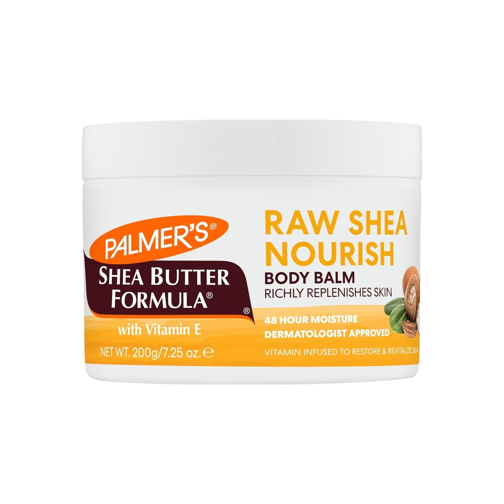 PALMERS/ Shea Butter Formula Raw African Shea Butter Balm, Nourishing Body Moisturizer 200g : بالمرز كريم زبدة الشيا لترطيب البشرة