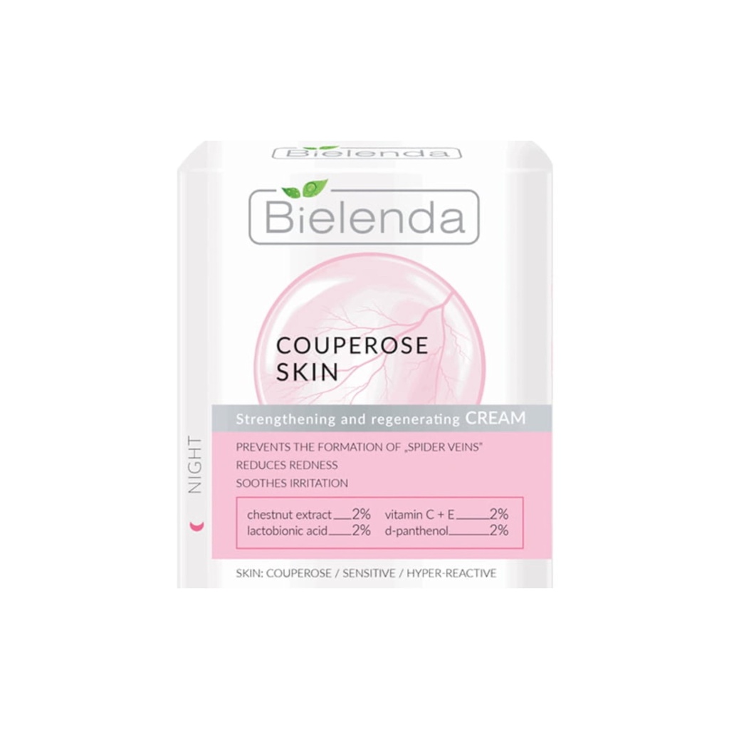 🌱 Bielenda/ CAPILLARY SKIN - face cream strengthening - regenerating for night 50 ml :
