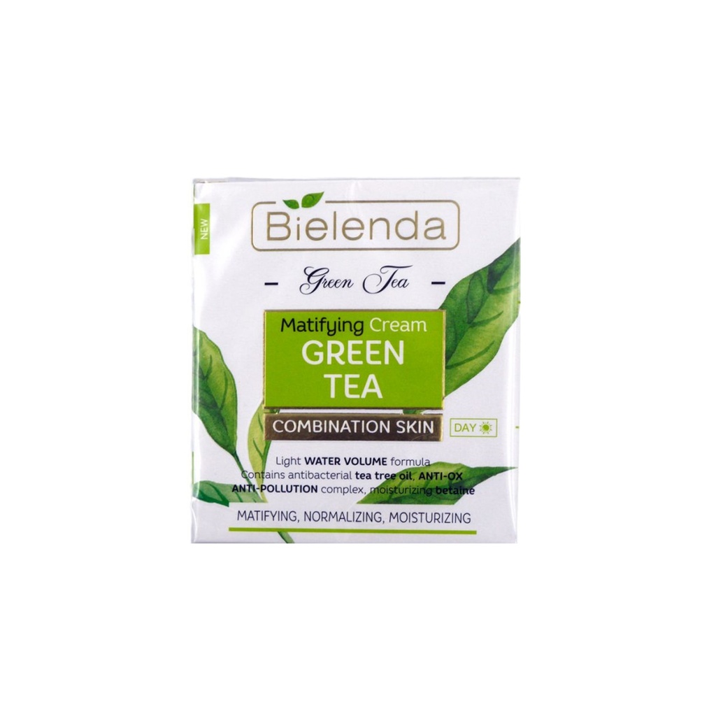 🌱 Bielenda/ GREEN TEA - Mattifying Normalising Face Cream 50ml :