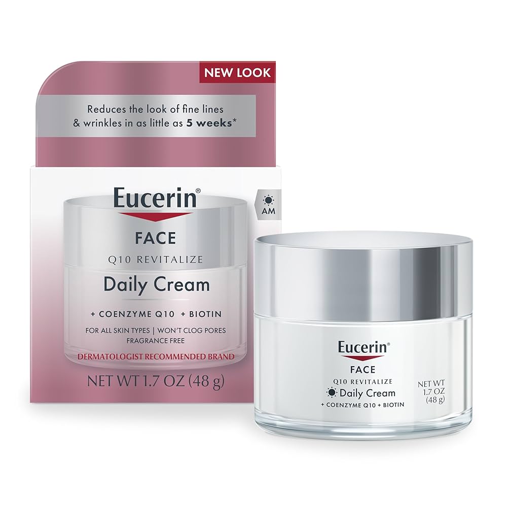 Eucerin/ Anti Wrinkle Daily Face Cream with Biotin 48g : يوسيرين كريم يومي مع البايوتين مضاد للتجاعيد