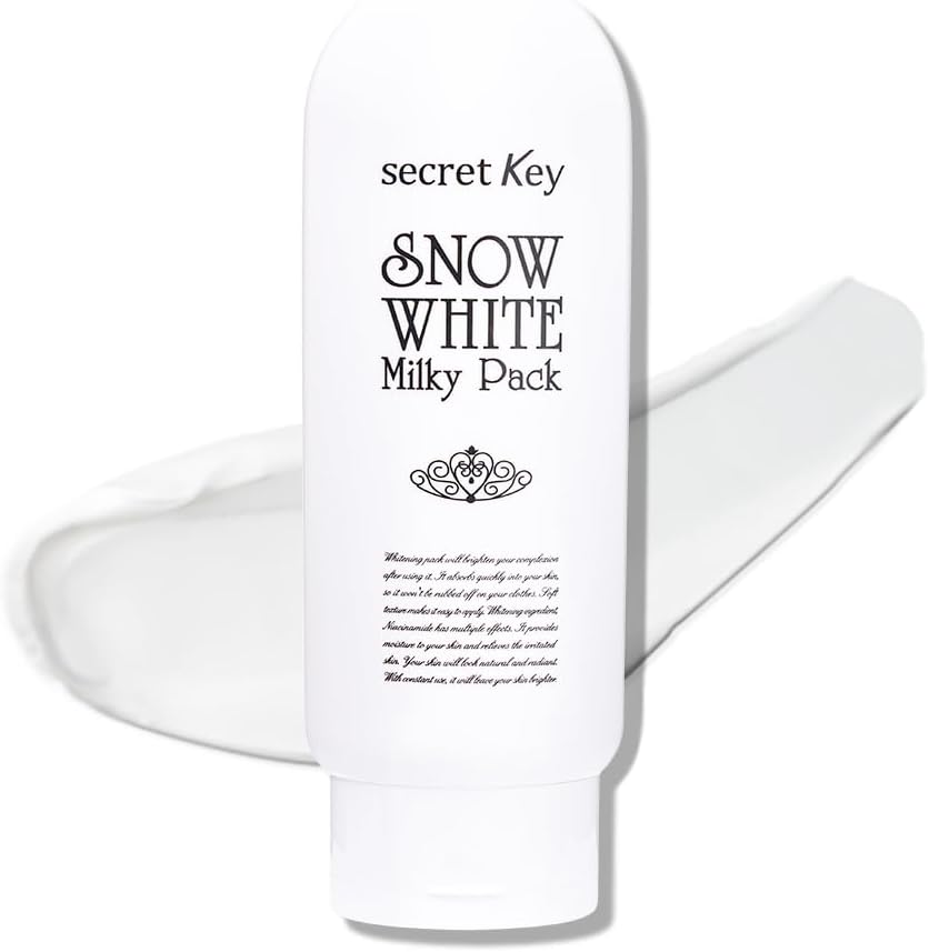 Secret Key/ Snow White Whitening Milky Pack for Face and Body 200g : سيكريت كي كريم سنو وايت لتبيض الجسم