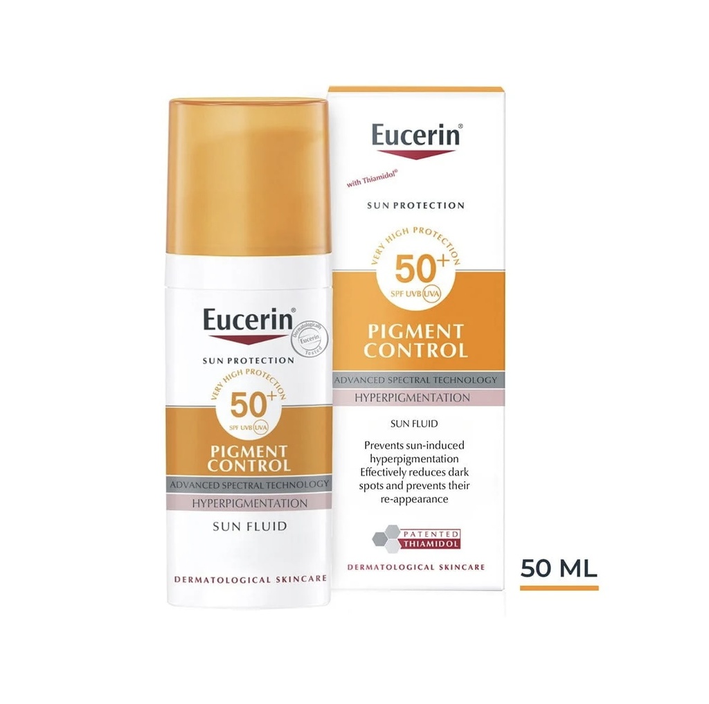 [UCRN/010] Eucerin/ Pigment Control Face Sunscreen 50ml : يوسيرين كريم واقي شمس المائي للتصبغات