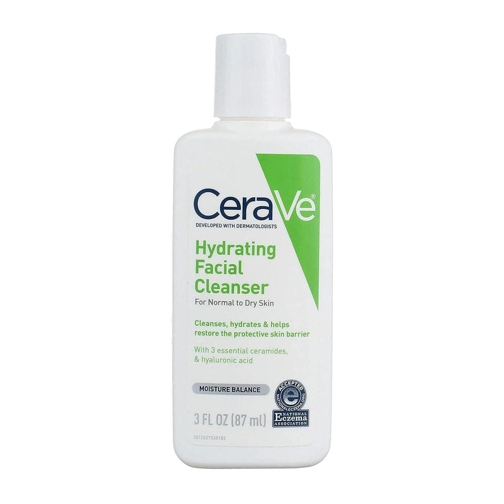 CeraVe/ Hydrating Cleanser 87ml : غسول سيرافي للبشرة الجافة الحجم الصغير