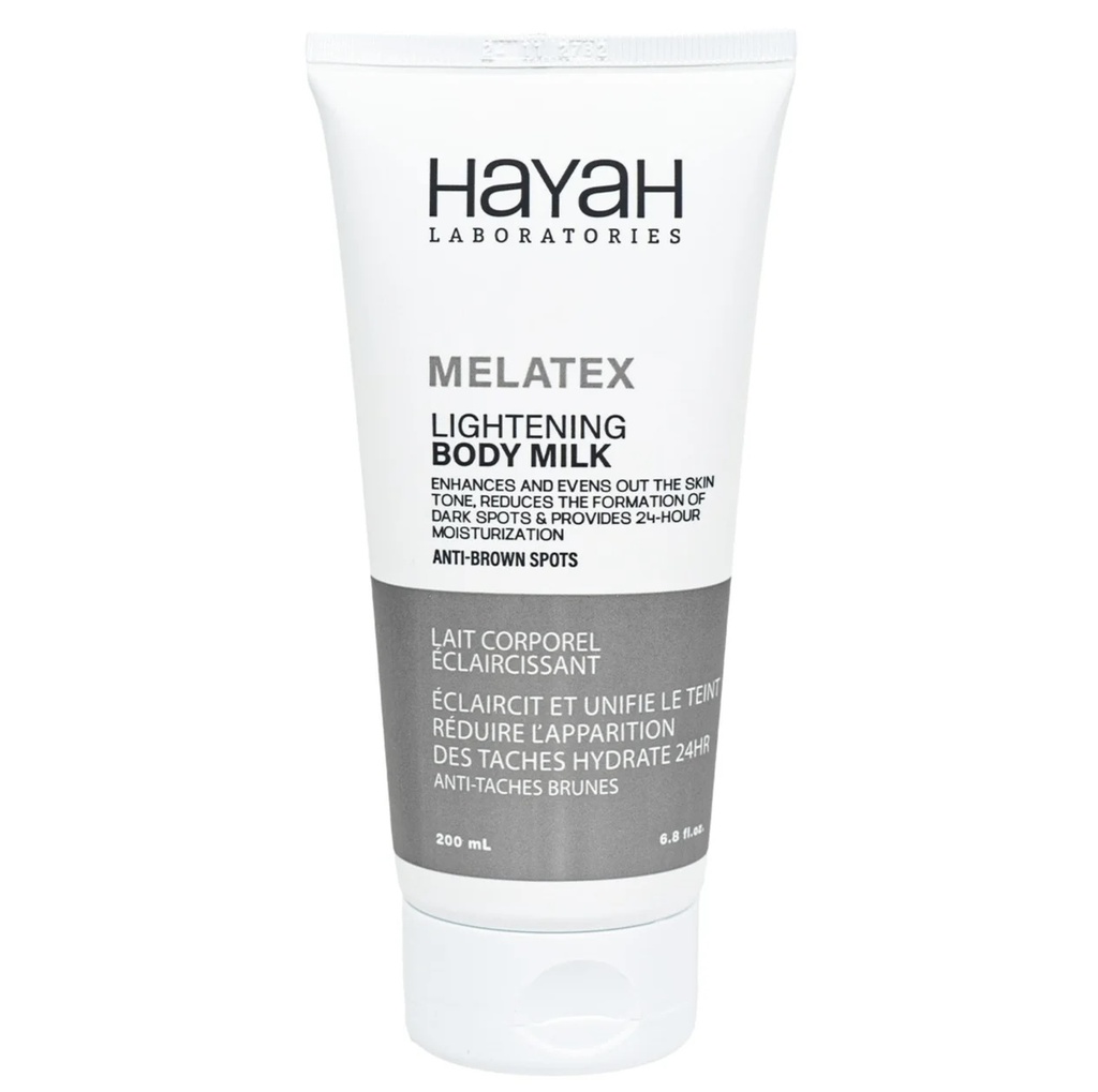 [HYH/009] Hayah/ MELATEX Lightening Body Milk Cream 200 ml :