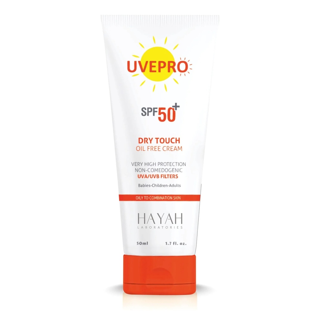 [HYH/015] Hayah/ UVEPRO Dry Touch Oil Free Cream SPF 50+ 50ml :