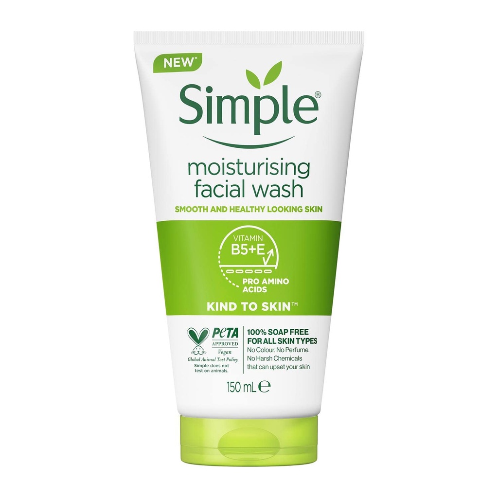 [SMPL/007] Simple/ Kind to Skin Moisturising Facial Wash 150ml : سمبل غسول وجه