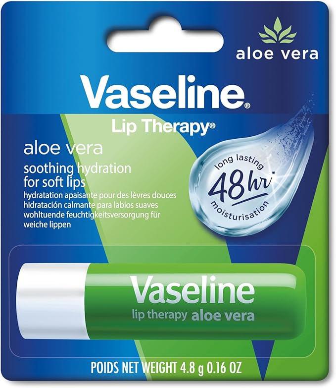 Vaseline/ Lip Therapy Aloe Vera Stick 4.8g: فازلين ستيك مرطب شفاه بالوفيرا