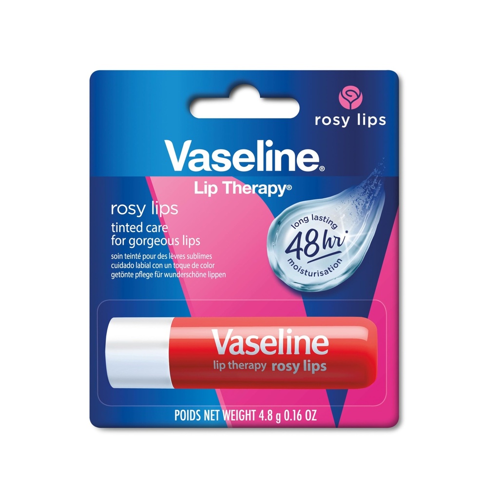 [VAS/026] Vaseline/ Lip Therapy Rosy tinted Stick 4.8g : فازلين ستيك مرطب شفاه بالورد