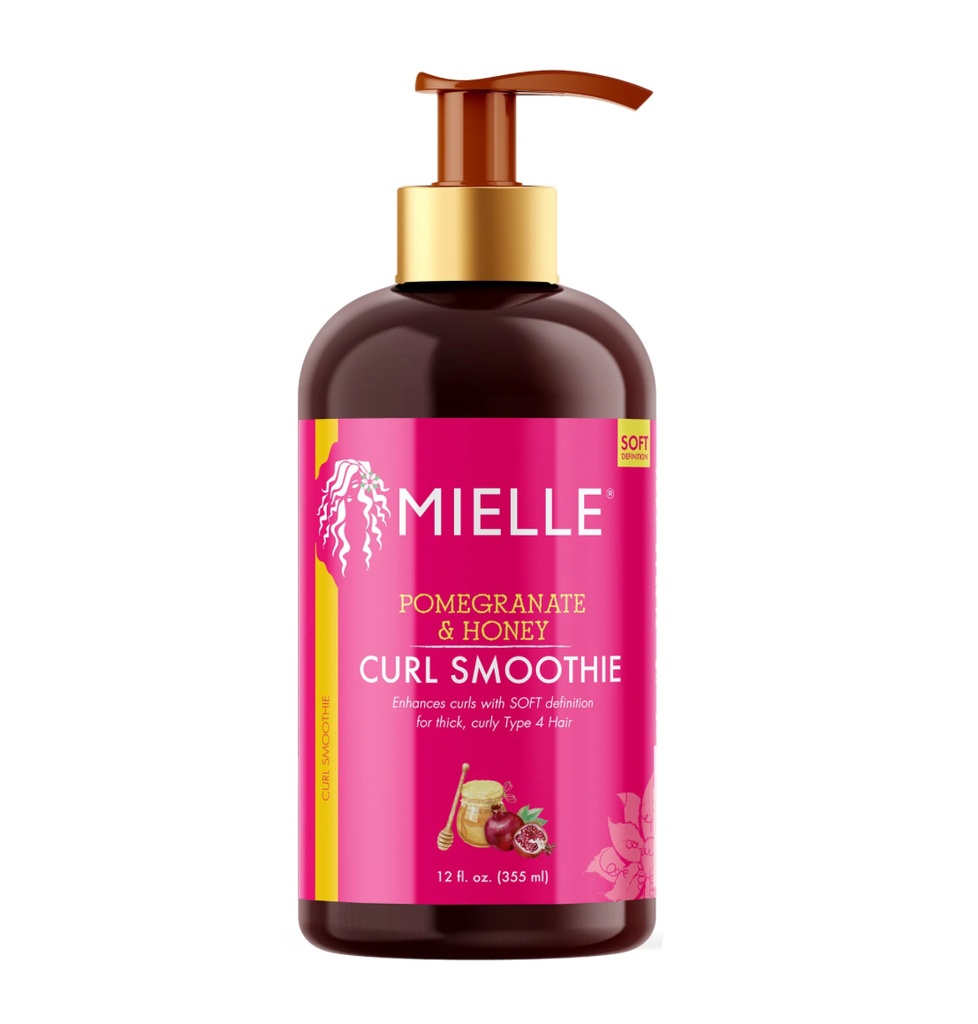 Mielle/ Pomegranate & Honey Curl Smoothie 355ml : ميلي كريم شعر ليف إن سموذي بالرمان والعسل