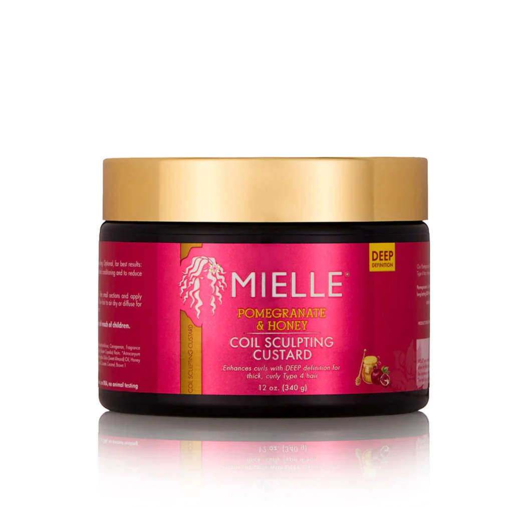 Mielle/ Pomegranate & Honey Coil Sculpting Custard 340g : ميلي كريم الشعر بالعسل والرمان