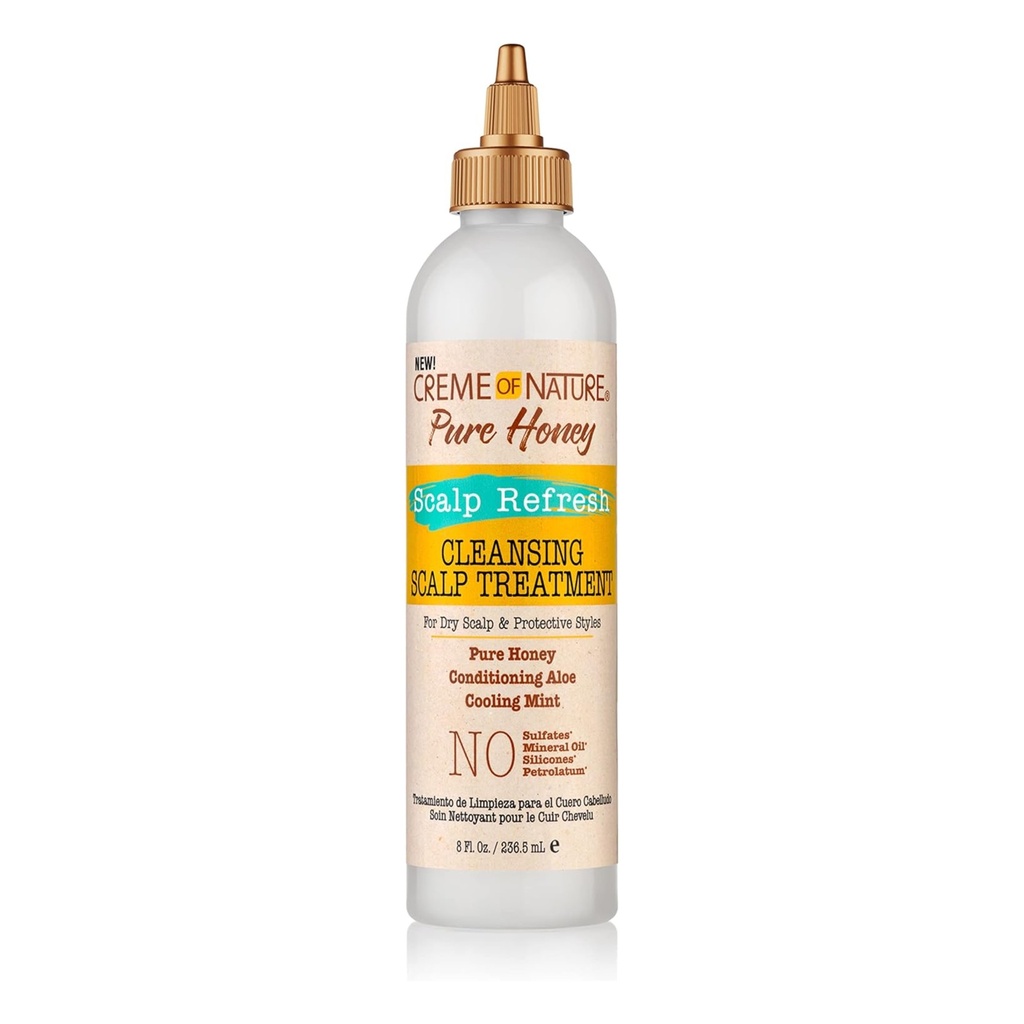 Creme of Nature/ Scalp Cleanising Treatment 236ml : كريم نجرال غسول معالج ومنشط لفروة الرأس