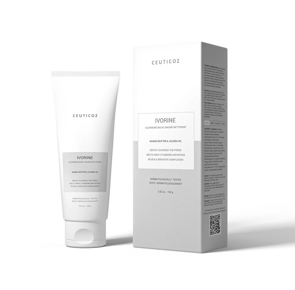 Ceuticoz/ IVORIN Cleansing Balm 100g : سيتيكوز زبدة ايفورين لازالة المكياج وتنظيف الوجه