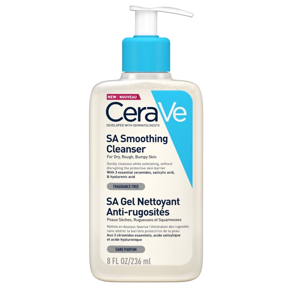 [CER/007] CeraVe/ SA Smoothing Cleanser for Normal Skin 236ml : سيرافي غسول بالسالسيلك اسيد