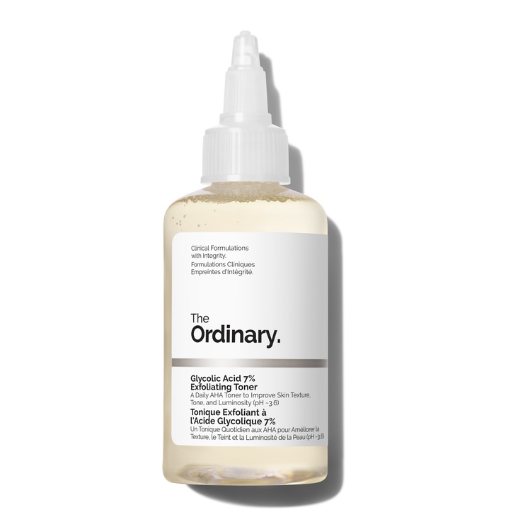 The Ordinary/ Glycolic Acid 7% Toner 100ml :  اوردينري تونر الكلايكوليك أسد الحجم الصغير
