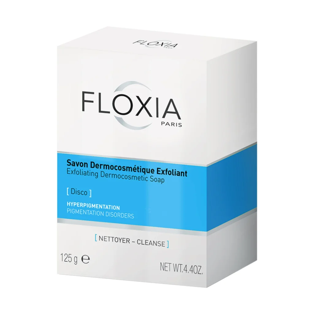 FLOXIA/ Exfoliating Dermocosmetic Soap 125g : فلوكسيا صابون ديرموكوزمتك المقشر للجسم